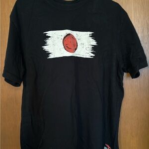 Patagonia Black Surf Tee with Japanese Flag
